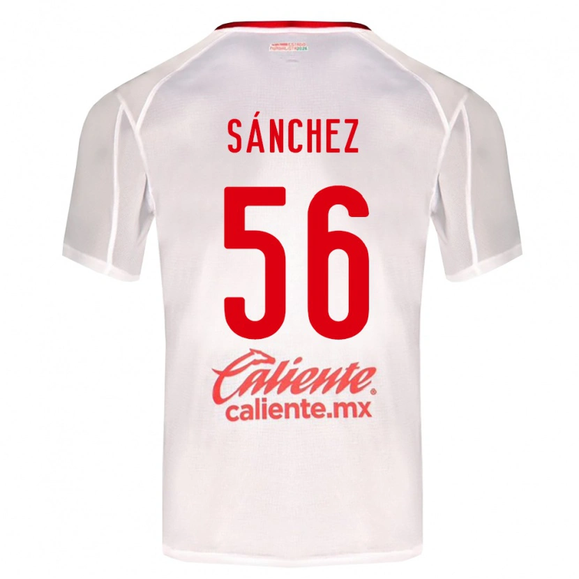 Danxen Femme Maillot Benjamín Sánchez #56 Blanc Vert Rouge Tenues Extérieur 2026/27 T-Shirt