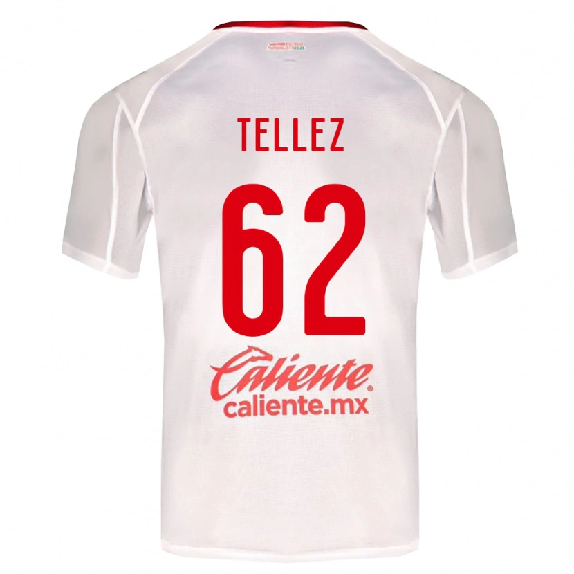 Danxen Femme Maillot Brandon Téllez #62 Blanc Vert Rouge Tenues Extérieur 2026/27 T-Shirt