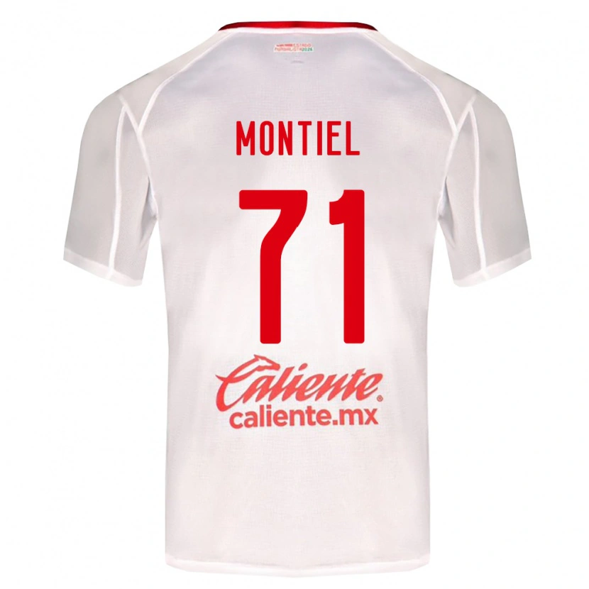 Danxen Femme Maillot Erick Montiel #71 Blanc Vert Rouge Tenues Extérieur 2026/27 T-Shirt