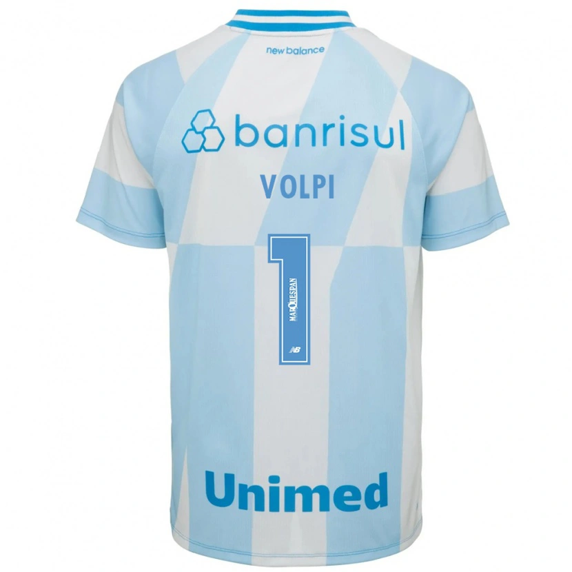 Danxen Femme Maillot Tiago Volpi #1 Bleu Clair Blanc Tenues Extérieur 2026/27 T-Shirt