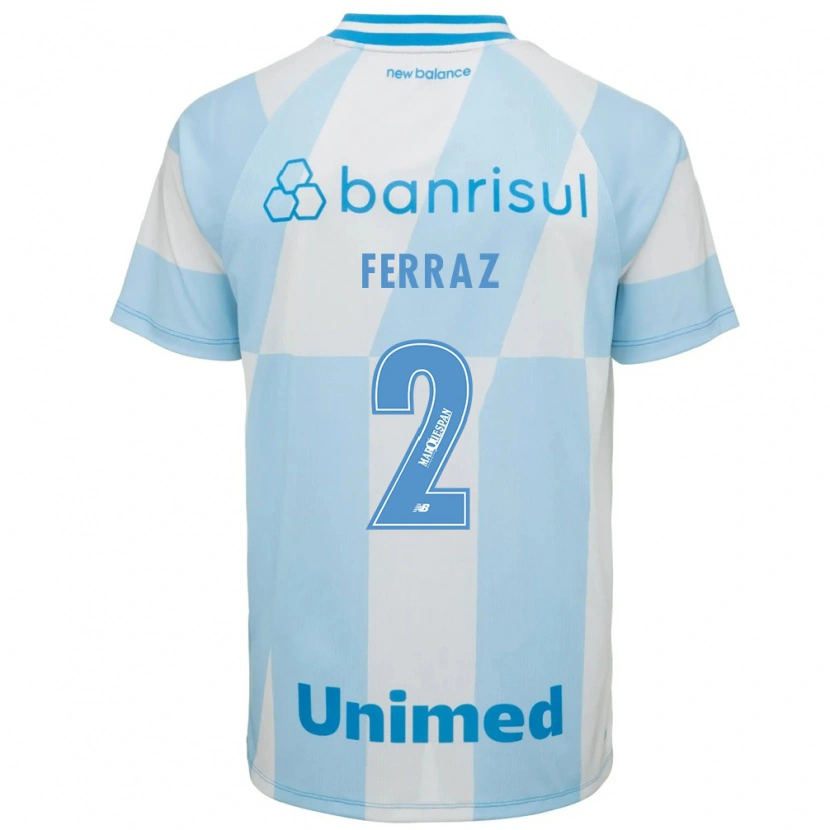 Danxen Femme Maillot Victor Ferraz #2 Bleu Clair Blanc Tenues Extérieur 2026/27 T-Shirt