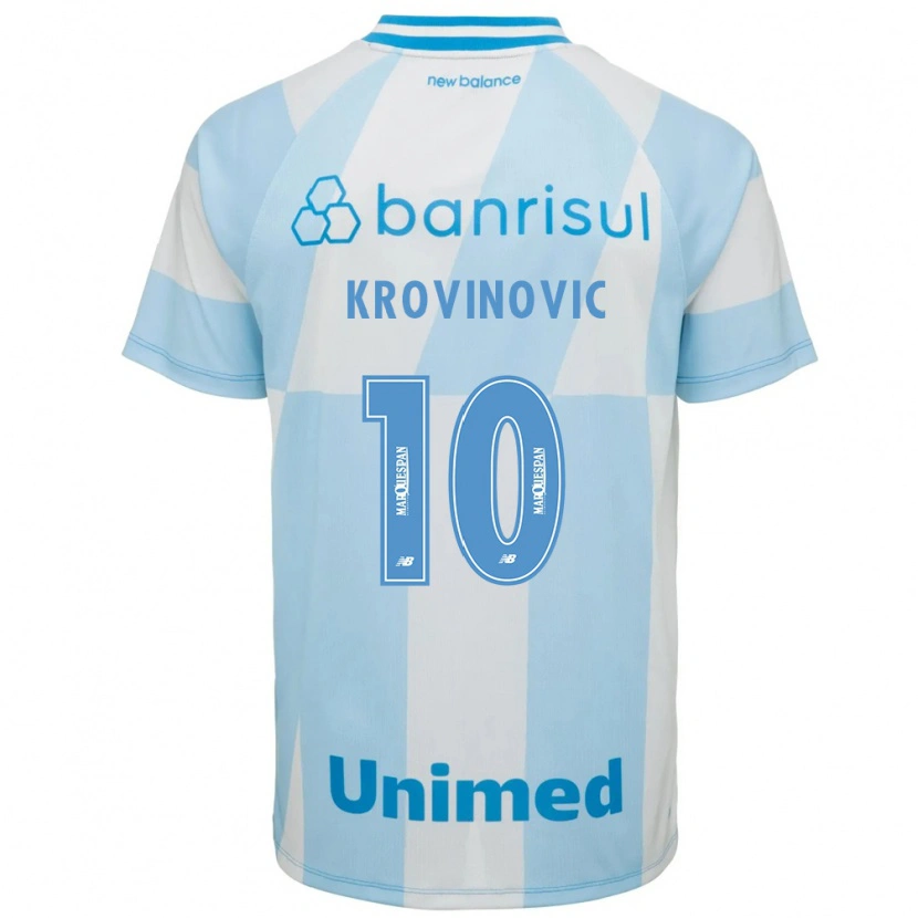 Danxen Femme Maillot Filip Krovinovic #10 Bleu Clair Blanc Tenues Extérieur 2026/27 T-Shirt