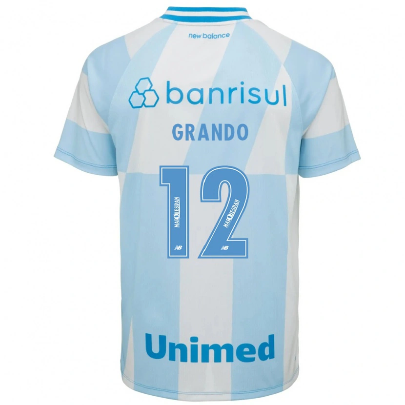 Danxen Femme Maillot Gabriel Grando #12 Bleu Clair Blanc Tenues Extérieur 2026/27 T-Shirt