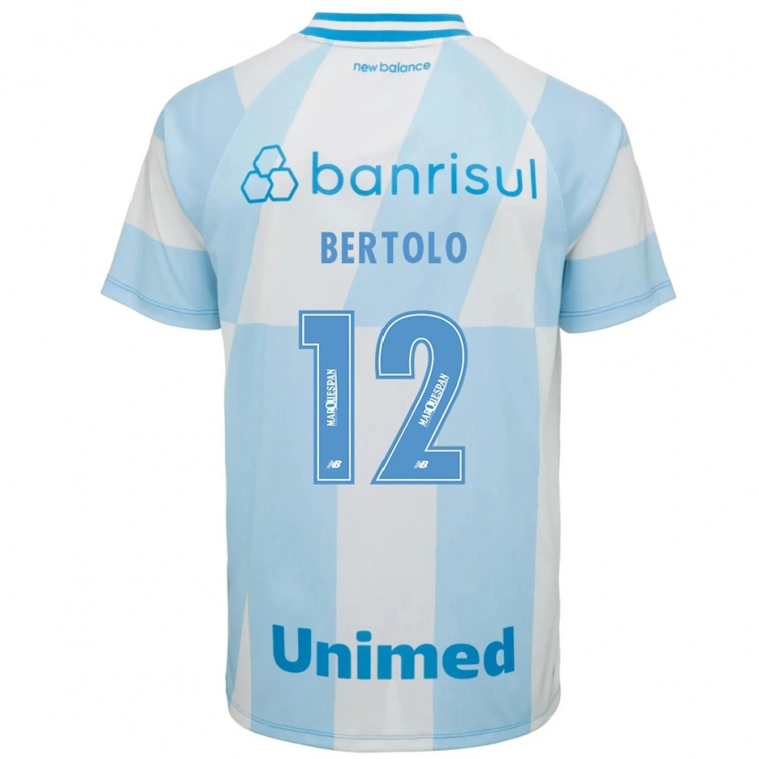 Danxen Femme Maillot Mateus Bertolo #12 Bleu Clair Blanc Tenues Extérieur 2026/27 T-Shirt
