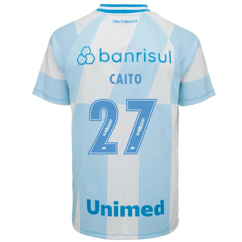 Danxen Femme Maillot Diego Caito #27 Bleu Clair Blanc Tenues Extérieur 2026/27 T-Shirt