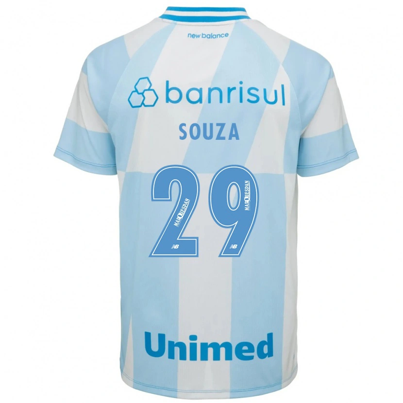 Danxen Femme Maillot Diego Souza #29 Bleu Clair Blanc Tenues Extérieur 2026/27 T-Shirt
