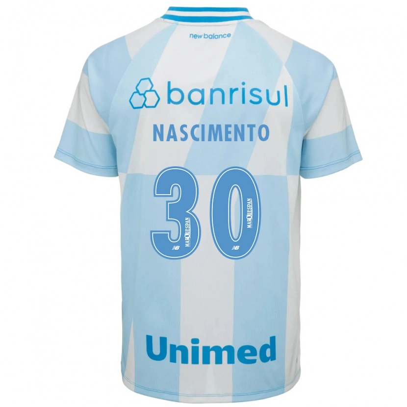 Danxen Femme Maillot Matheus Nascimento #30 Bleu Clair Blanc Tenues Extérieur 2026/27 T-Shirt