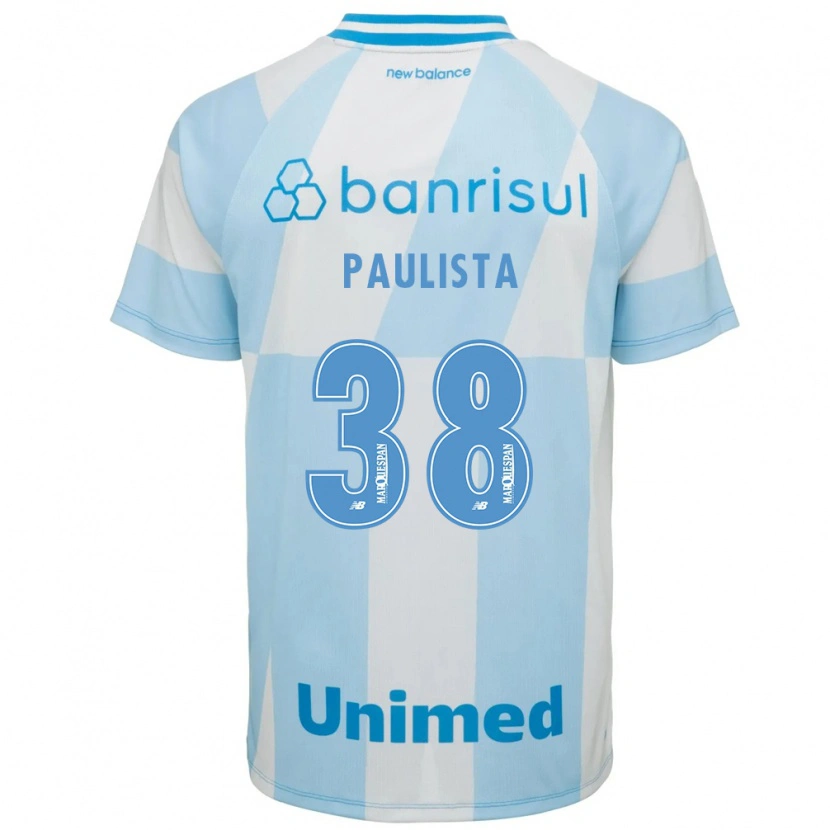 Danxen Femme Maillot Caio Paulista #38 Bleu Clair Blanc Tenues Extérieur 2026/27 T-Shirt