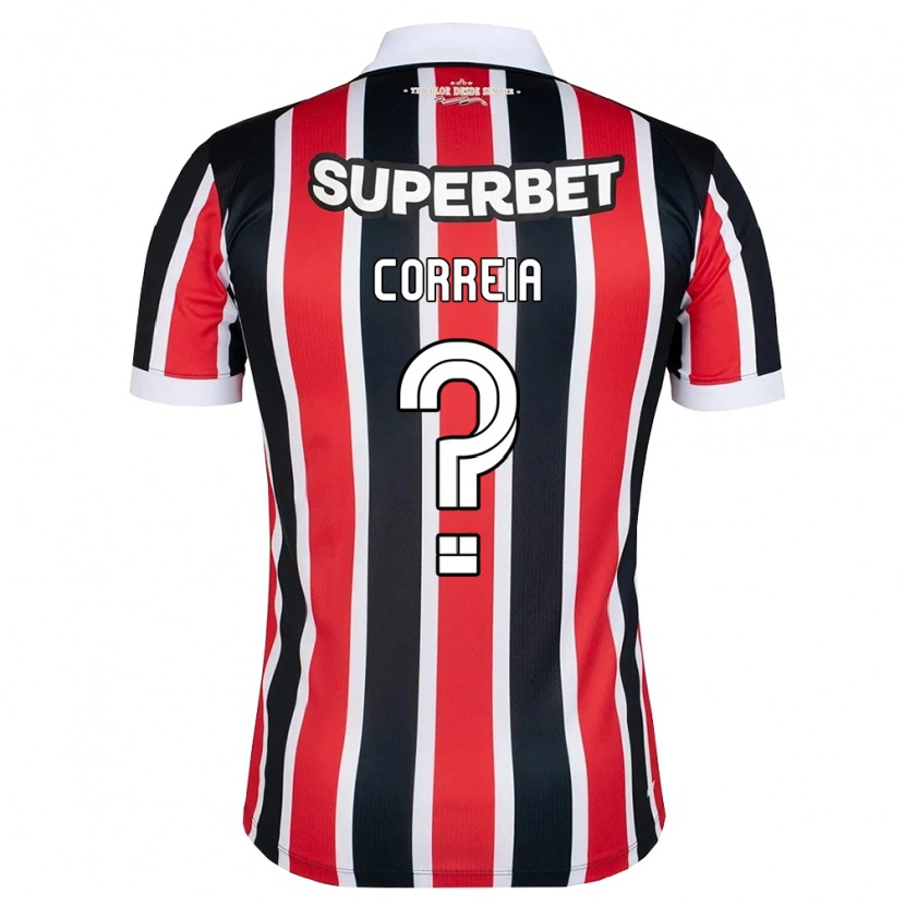 Danxen Femme Maillot Arthur Correia #0 Rouge Blanc Noir Tenues Extérieur 2026/27 T-Shirt