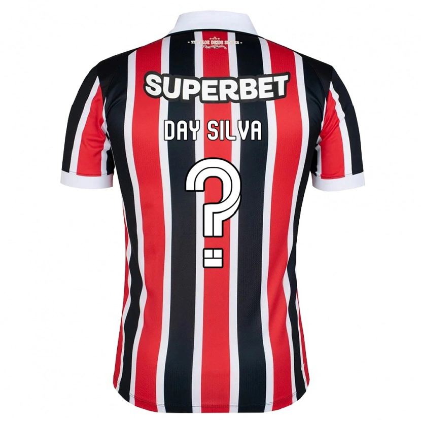 Danxen Femme Maillot Day Silva #0 Rouge Blanc Noir Tenues Extérieur 2026/27 T-Shirt