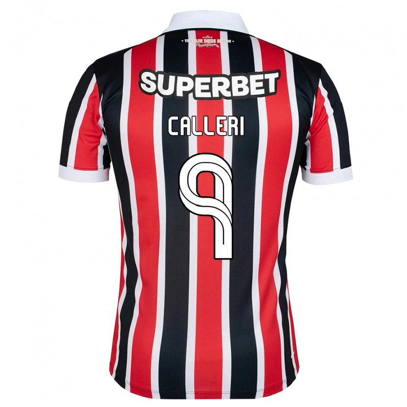 Danxen Femme Maillot Jonathan Calleri #9 Rouge Blanc Noir Tenues Extérieur 2026/27 T-Shirt