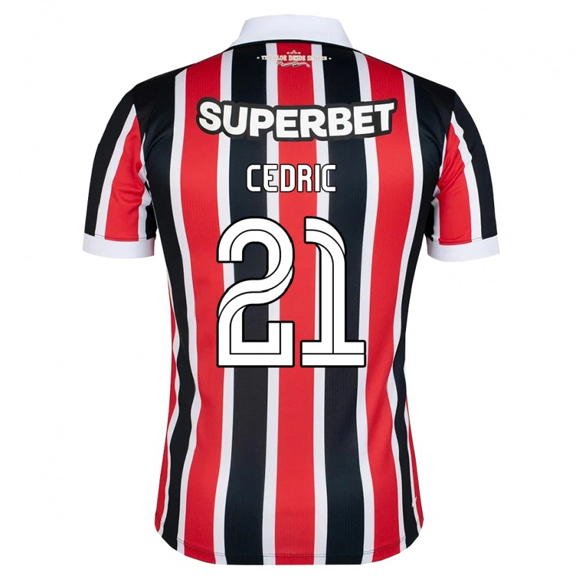 Danxen Femme Maillot Cédric Soares #21 Rouge Blanc Noir Tenues Extérieur 2026/27 T-Shirt