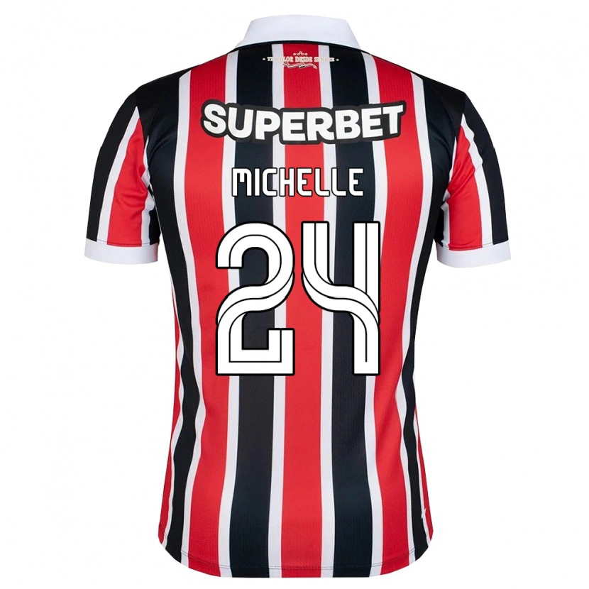 Danxen Femme Maillot Michelle #24 Rouge Blanc Noir Tenues Extérieur 2026/27 T-Shirt