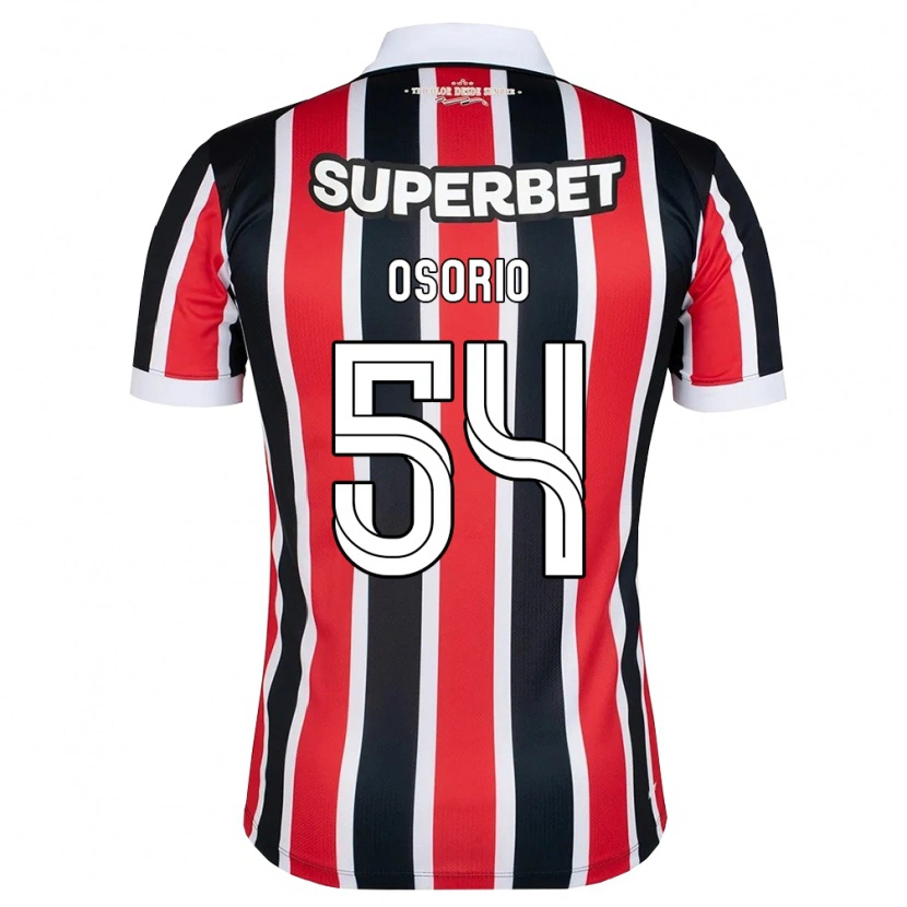 Danxen Femme Maillot Luis Osorio #54 Rouge Blanc Noir Tenues Extérieur 2026/27 T-Shirt