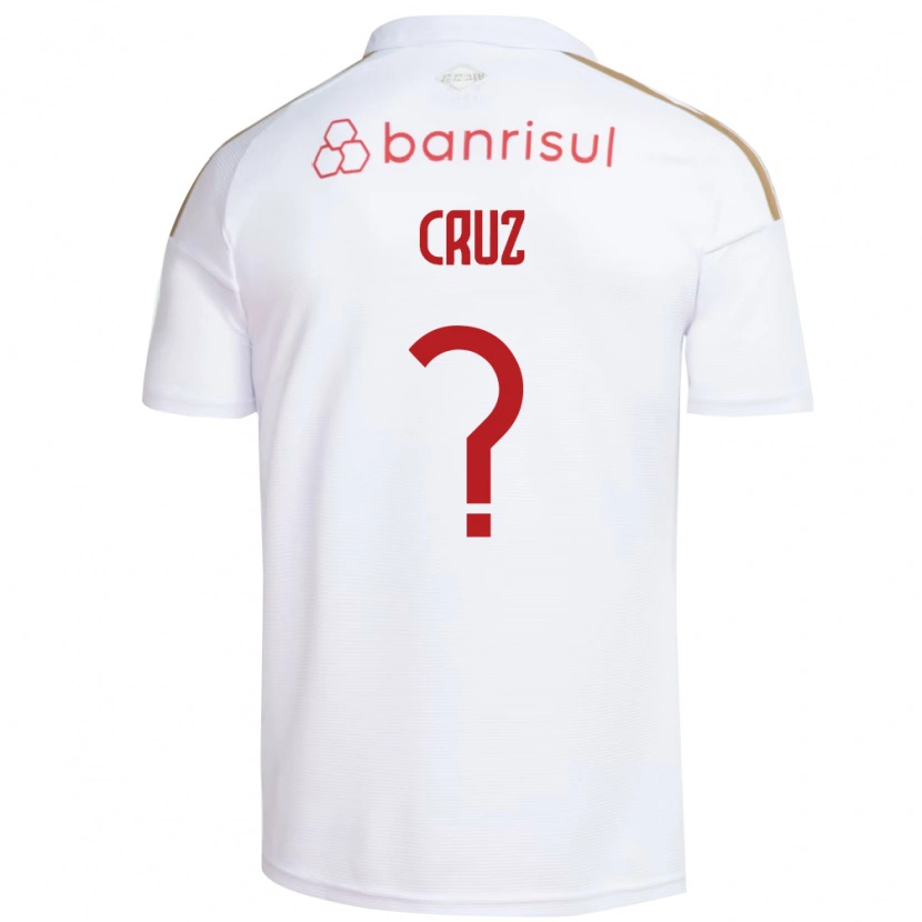 Danxen Femme Maillot Pedro Cruz #0 Blanc Rouge Tenues Extérieur 2026/27 T-Shirt