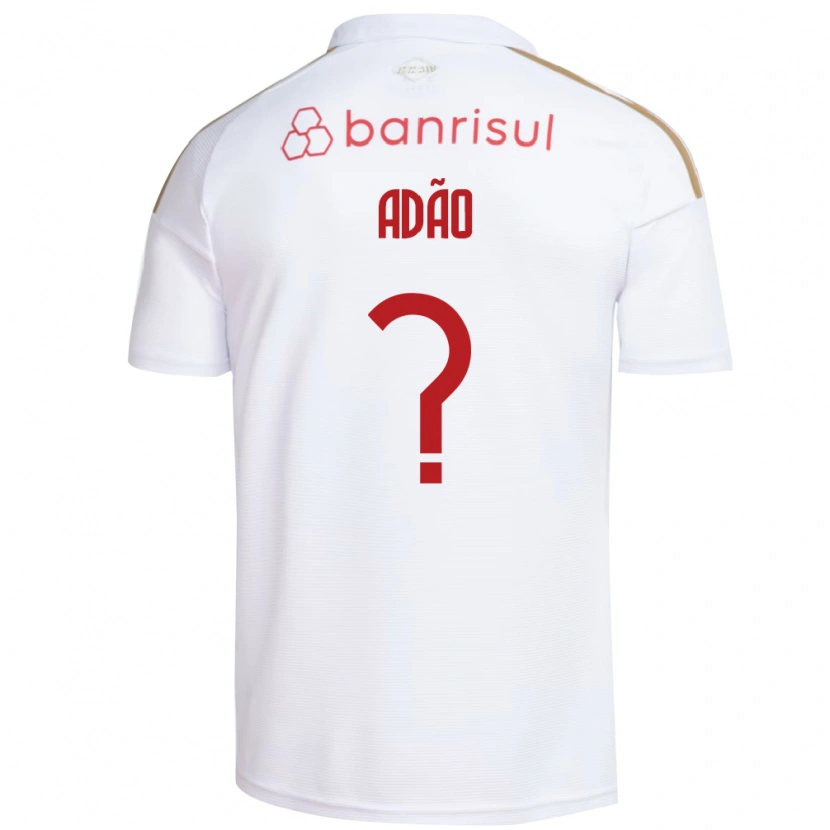 Danxen Femme Maillot Gabriel Adão #0 Blanc Rouge Tenues Extérieur 2026/27 T-Shirt