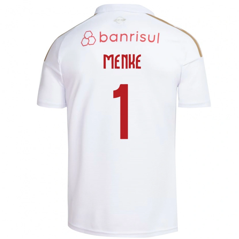 Danxen Femme Maillot Henrique Menke #1 Blanc Rouge Tenues Extérieur 2026/27 T-Shirt