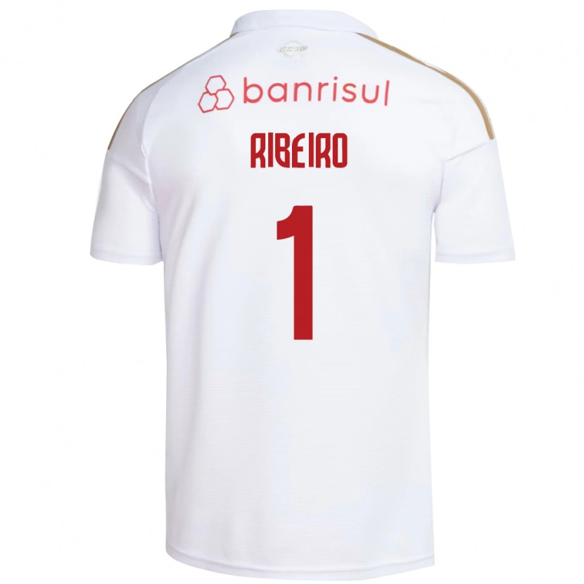 Danxen Femme Maillot Mari Ribeiro #1 Blanc Rouge Tenues Extérieur 2026/27 T-Shirt