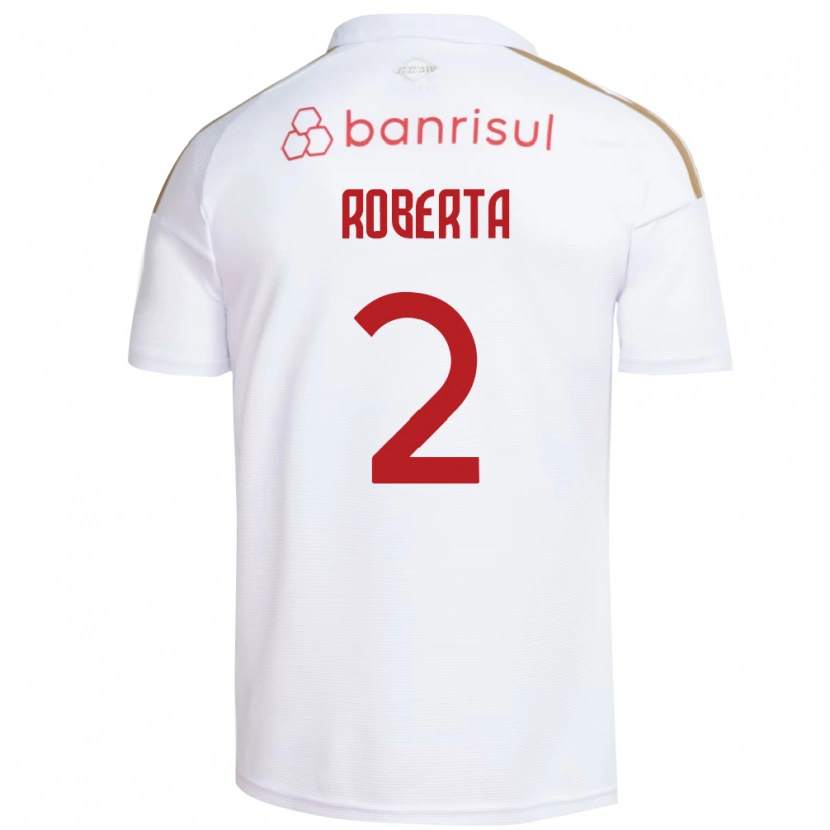 Danxen Femme Maillot Roberta #2 Blanc Rouge Tenues Extérieur 2026/27 T-Shirt