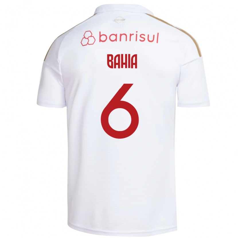 Danxen Femme Maillot Matheus Bahia #6 Blanc Rouge Tenues Extérieur 2026/27 T-Shirt