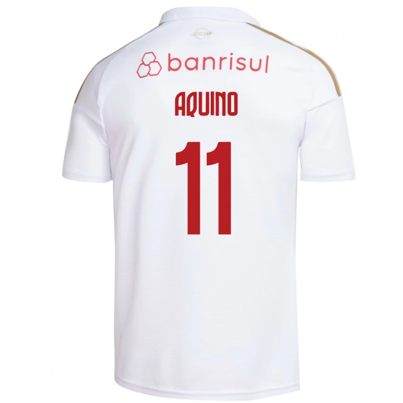 Danxen Femme Maillot Belén Aquino #11 Blanc Rouge Tenues Extérieur 2026/27 T-Shirt