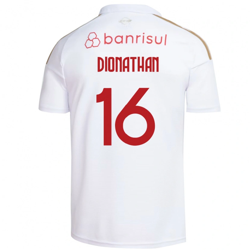 Danxen Femme Maillot Dionathan De Lima Dos Santos #16 Blanc Rouge Tenues Extérieur 2026/27 T-Shirt