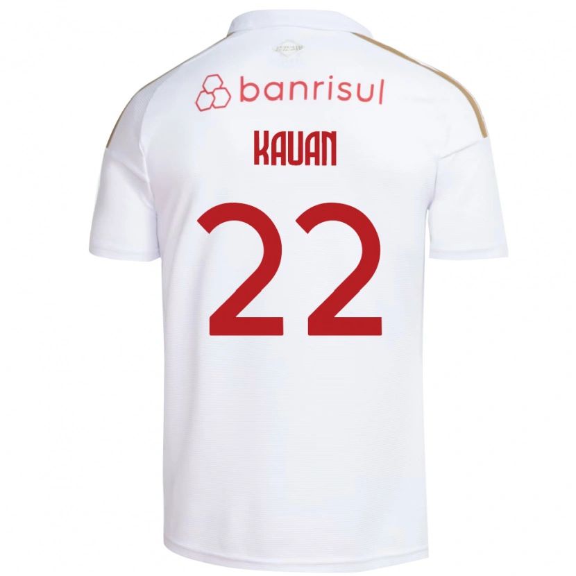 Danxen Femme Maillot Kauan Jesus Santos Oliveira #22 Blanc Rouge Tenues Extérieur 2026/27 T-Shirt