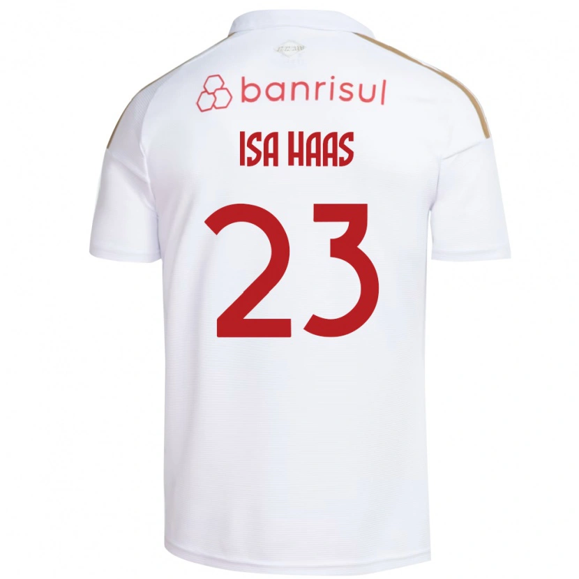 Danxen Femme Maillot Isa Haas #23 Blanc Rouge Tenues Extérieur 2026/27 T-Shirt