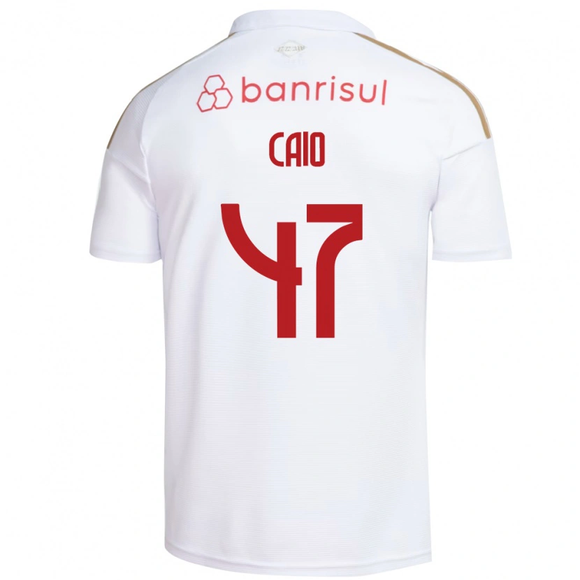 Danxen Femme Maillot Caio Vidal #47 Blanc Rouge Tenues Extérieur 2026/27 T-Shirt