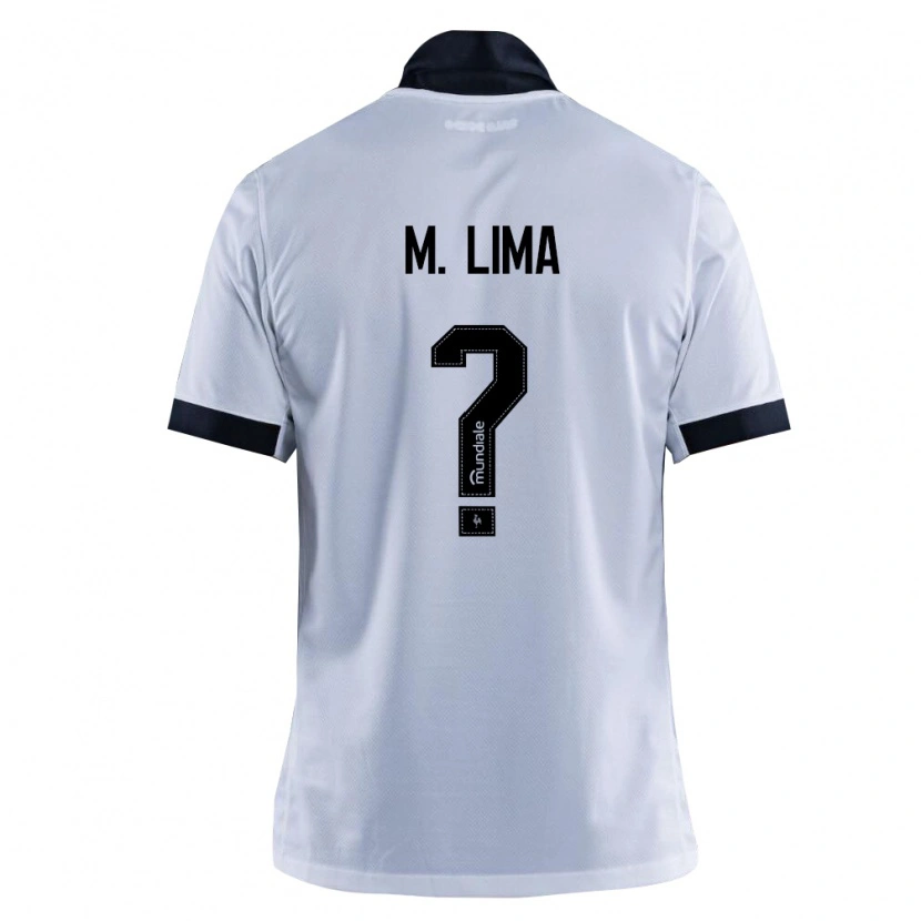 Danxen Femme Maillot Matheus Lima #0 Noir Blanc Tenues Extérieur 2026/27 T-Shirt