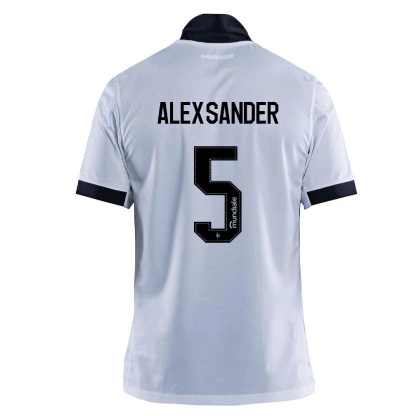 Danxen Femme Maillot Alexsander Cristhian Gomes Da Costa #5 Noir Blanc Tenues Extérieur 2026/27 T-Shirt