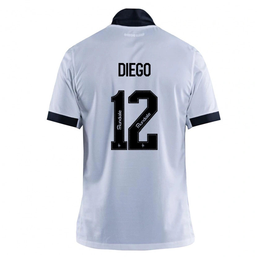 Danxen Femme Maillot Diego #12 Noir Blanc Tenues Extérieur 2026/27 T-Shirt