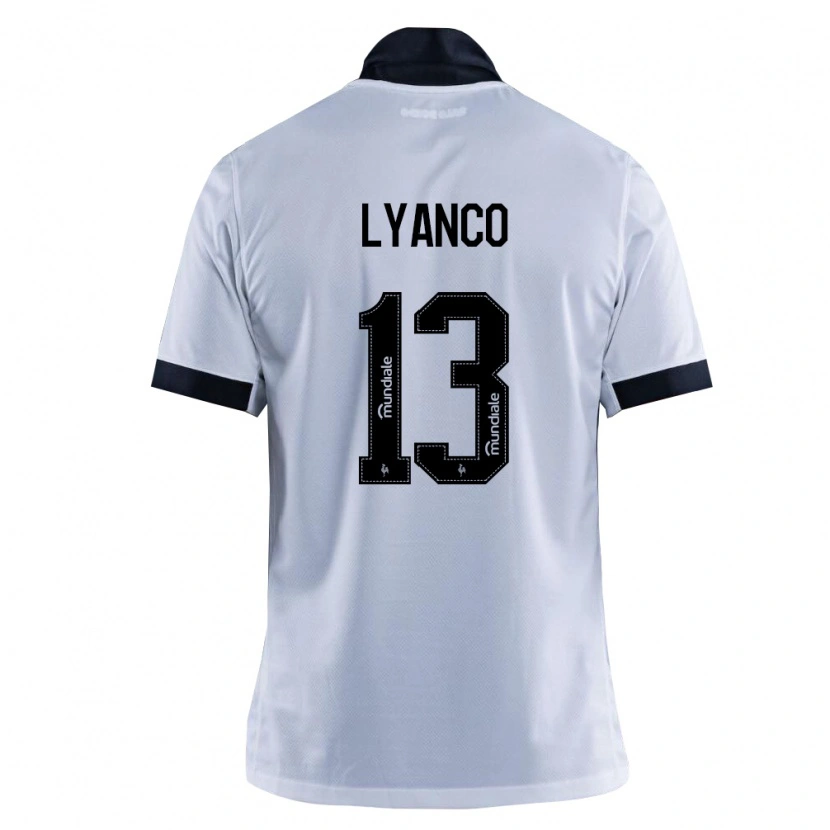 Danxen Femme Maillot Lyanco Evangelista Silveira Neves Vojnović #13 Noir Blanc Tenues Extérieur 2026/27 T-Shirt
