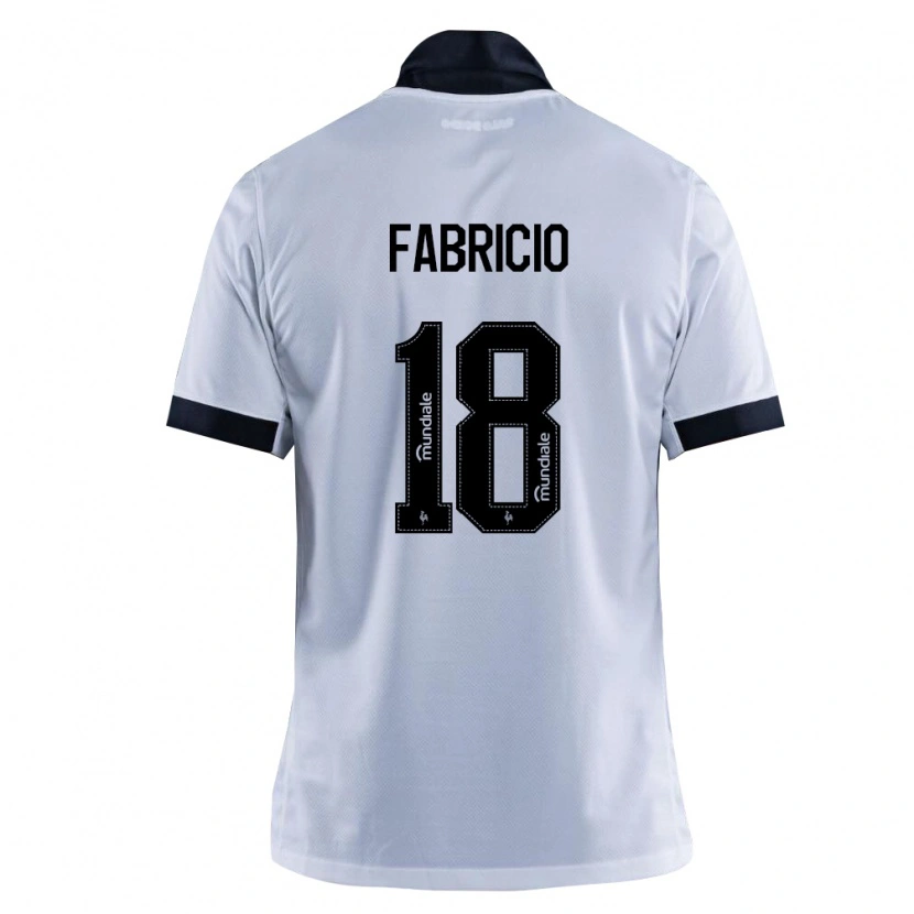 Danxen Femme Maillot Fabricio Eduardo Da Costa Melo #18 Noir Blanc Tenues Extérieur 2026/27 T-Shirt