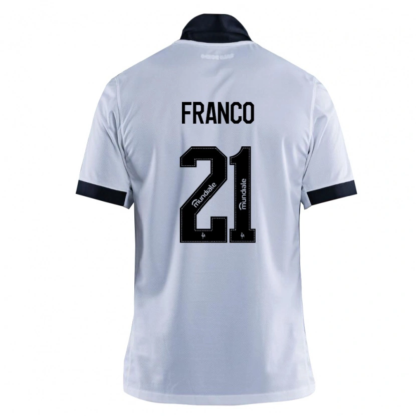 Danxen Femme Maillot Alan Franco #21 Noir Blanc Tenues Extérieur 2026/27 T-Shirt