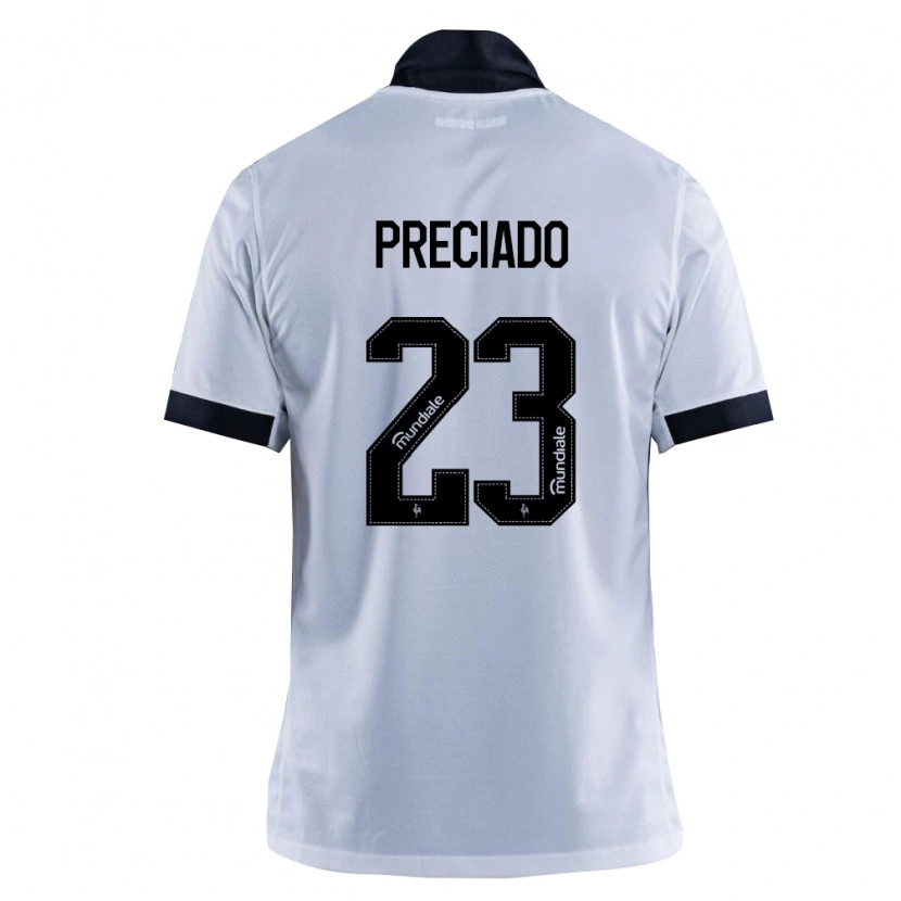 Danxen Femme Maillot Angelo Preciado #23 Noir Blanc Tenues Extérieur 2026/27 T-Shirt
