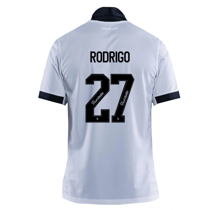 Danxen Femme Maillot Kauã Rodrigo #27 Noir Blanc Tenues Extérieur 2026/27 T-Shirt