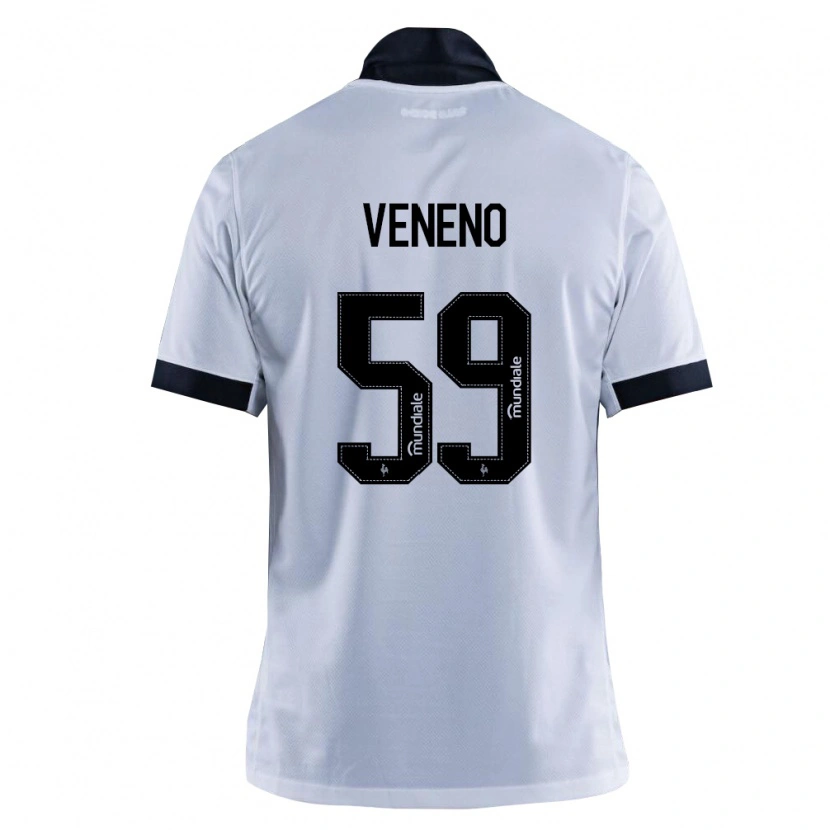 Danxen Femme Maillot Gabriel Veneno #59 Noir Blanc Tenues Extérieur 2026/27 T-Shirt