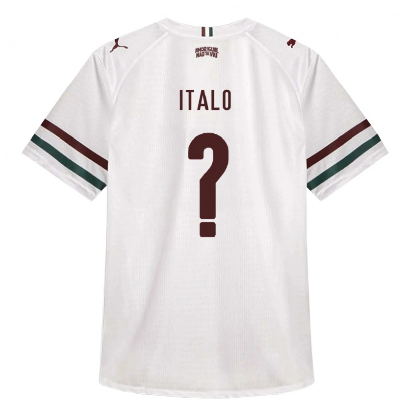 Danxen Femme Maillot Italo Vinicius Soares Da Silva Lopes #0 Blanc Vert Bourgogne Tenues Extérieur 2026/27 T-Shirt