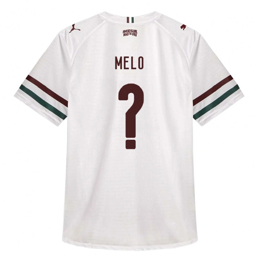 Danxen Femme Maillot Danilo Melo #0 Blanc Vert Bourgogne Tenues Extérieur 2026/27 T-Shirt