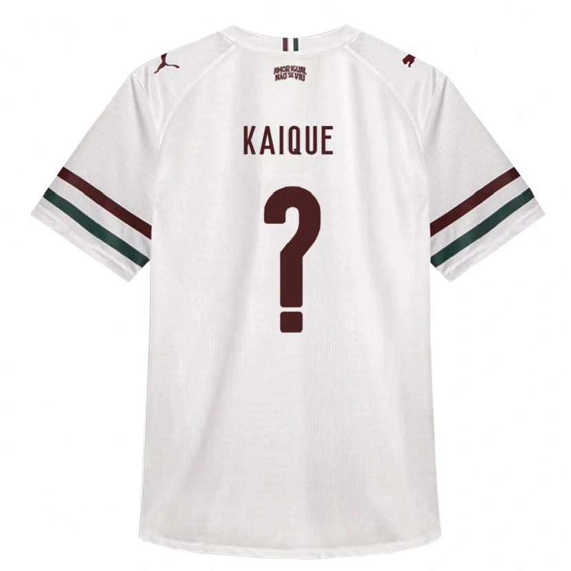 Danxen Femme Maillot Kaique Souza Pereira #0 Blanc Vert Bourgogne Tenues Extérieur 2026/27 T-Shirt