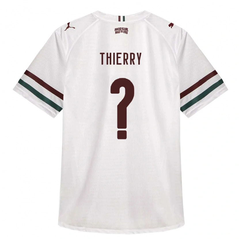 Danxen Femme Maillot Thierry Hanrry Costa Chaves #0 Blanc Vert Bourgogne Tenues Extérieur 2026/27 T-Shirt