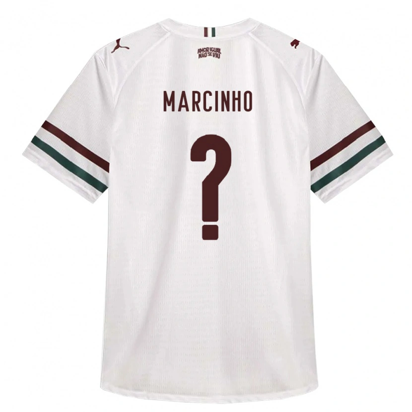 Danxen Femme Maillot Márcio Marques Santana #0 Blanc Vert Bourgogne Tenues Extérieur 2026/27 T-Shirt