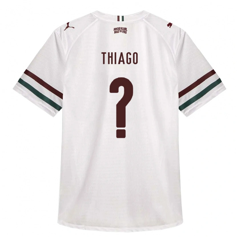 Danxen Femme Maillot Thiago #0 Blanc Vert Bourgogne Tenues Extérieur 2026/27 T-Shirt