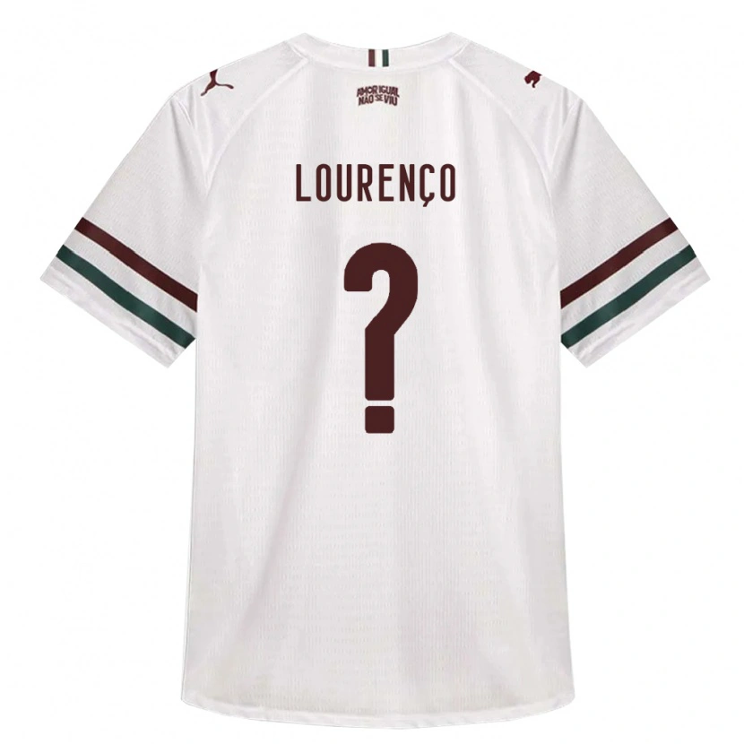 Danxen Femme Maillot João Lourenço #0 Blanc Vert Bourgogne Tenues Extérieur 2026/27 T-Shirt
