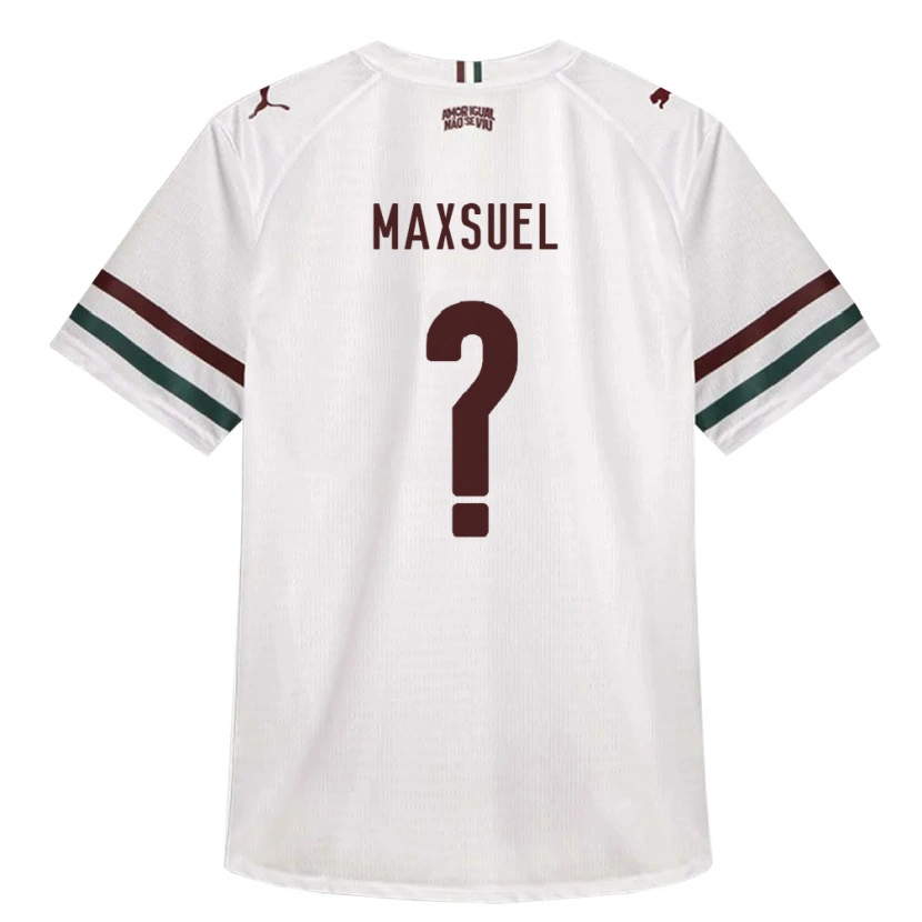 Danxen Femme Maillot Maxsuel #0 Blanc Vert Bourgogne Tenues Extérieur 2026/27 T-Shirt