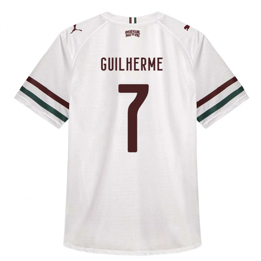 Danxen Femme Maillot Luiz Guilherme #7 Blanc Vert Bourgogne Tenues Extérieur 2026/27 T-Shirt