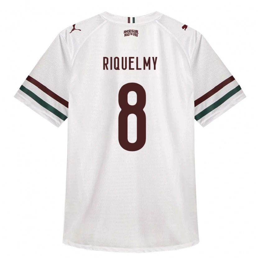 Danxen Femme Maillot Riquelmy Tavares #8 Blanc Vert Bourgogne Tenues Extérieur 2026/27 T-Shirt