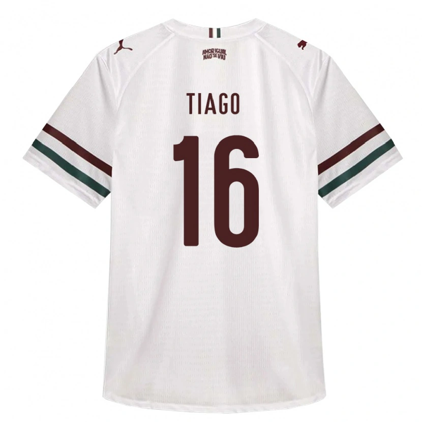 Danxen Femme Maillot Tiago Lucas Costa #16 Blanc Vert Bourgogne Tenues Extérieur 2026/27 T-Shirt