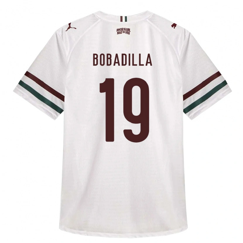 Danxen Femme Maillot Raul Bobadilla #19 Blanc Vert Bourgogne Tenues Extérieur 2026/27 T-Shirt